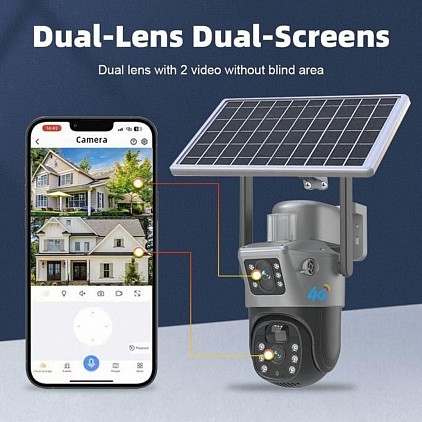 Dual lens wireless cctv camera at only 90USd